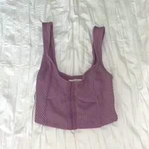 Purple Slight Bustier Tank Top. Brand - Urban O...